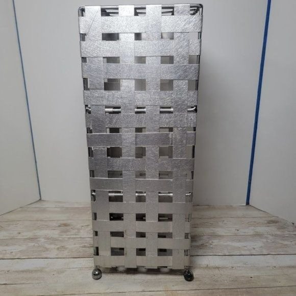 Woven Aluminum Metal Shelf Storage Tabletop Shelves Makeup Crafts16" x 5.5" x 6" - Picture 2 of 5